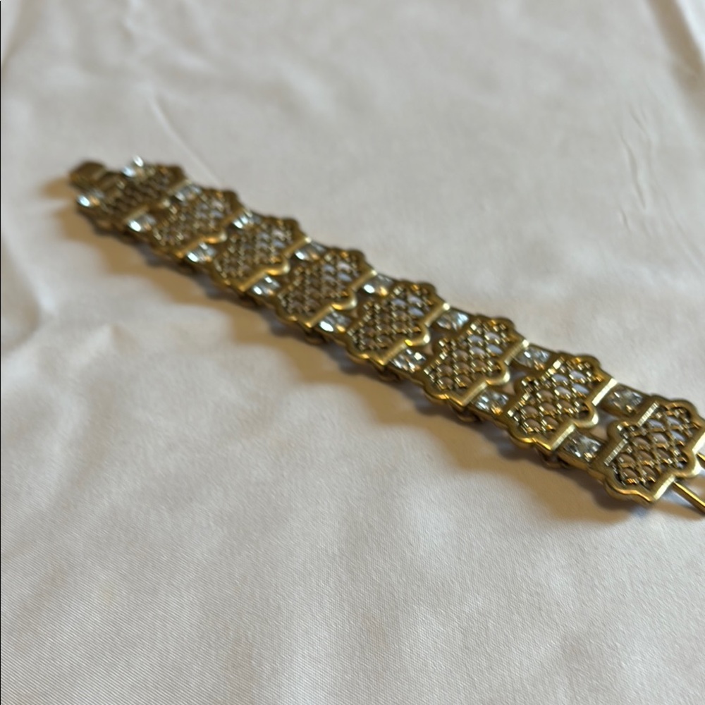 Elegant Gold and Silver Bracelet